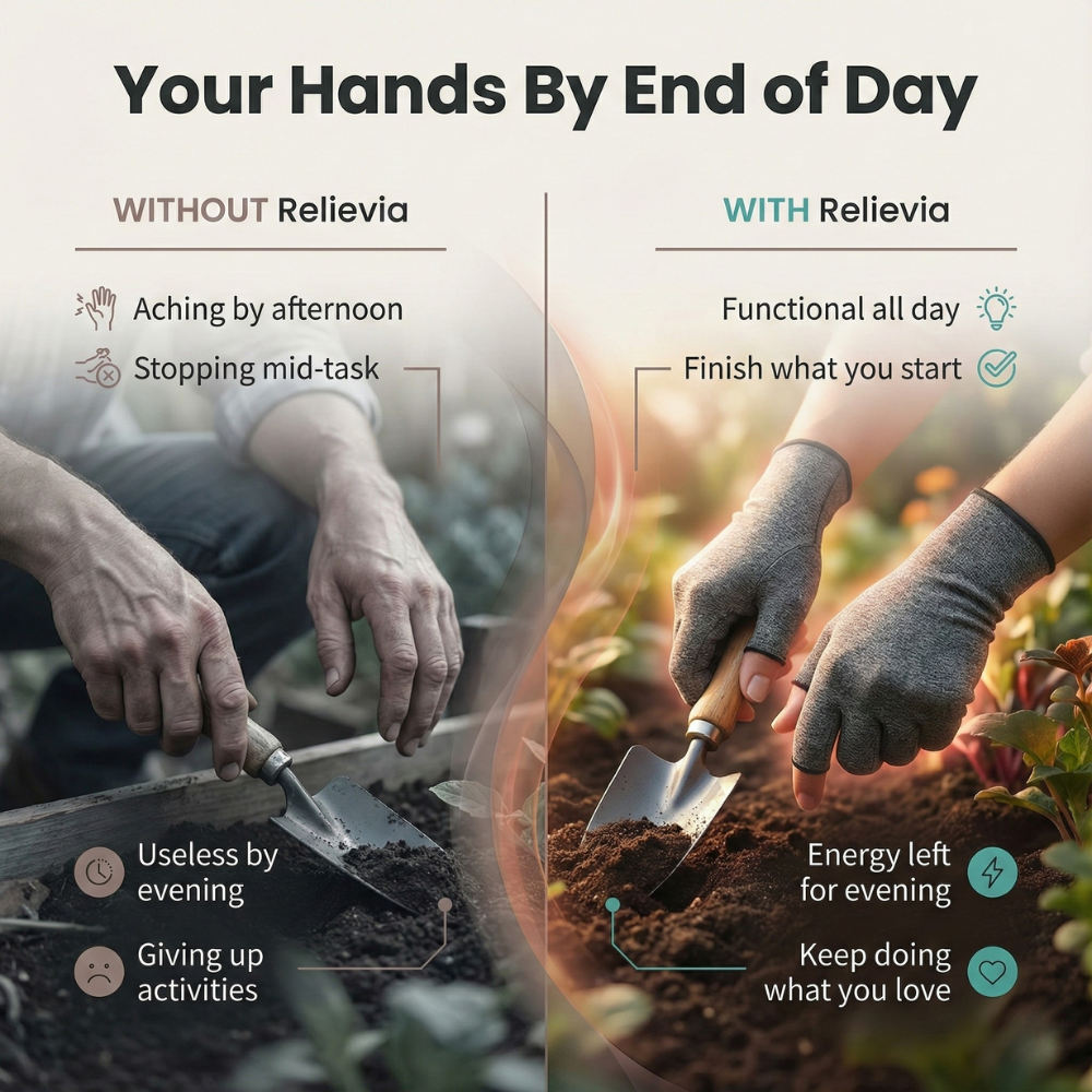 Relievia - All Day Support Compression Gloves