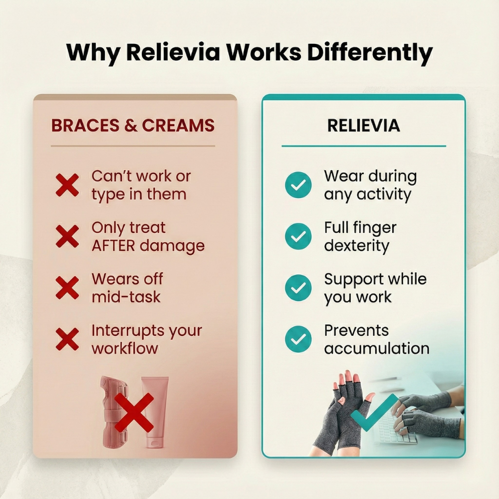 Relievia - All Day Support Compression Gloves