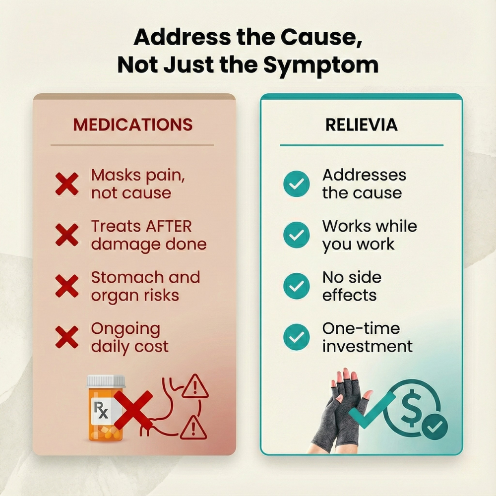 Relievia - All Day Support Compression Gloves