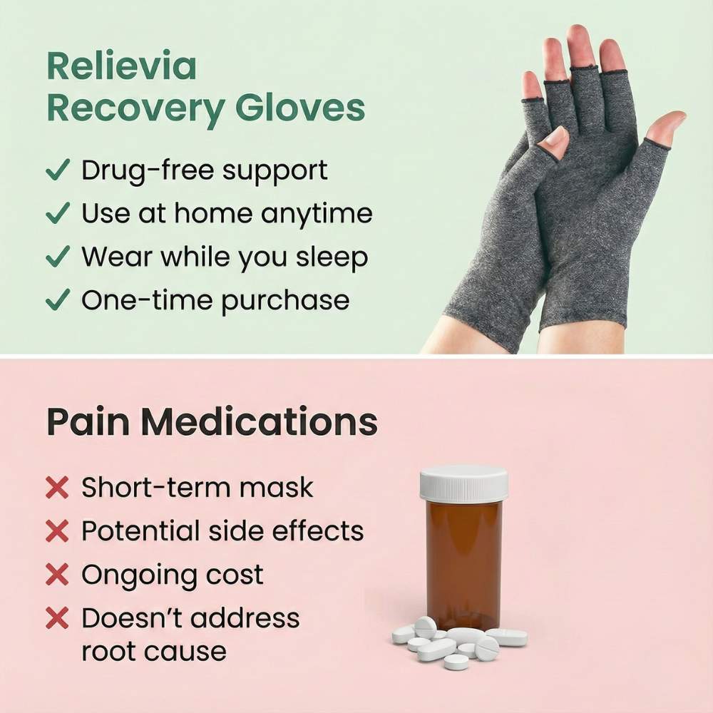Relievia - Night Recovery Compression Gloves
